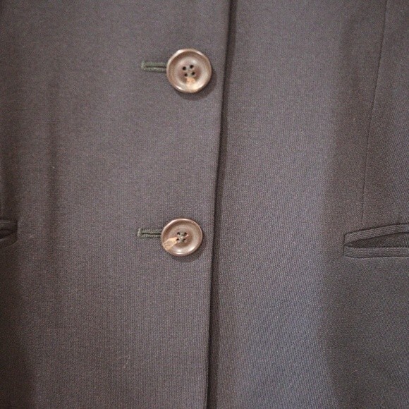 VESTIMENTA SPA Vintage Black Wool Pant Suit 3-Button Jacket Tailored 10 - Picture 8 of 16